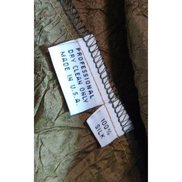 Planet Green Silk Skirt OSFM NWT MSRP $319 Crushed Silk Designer Art to Wear USA - Picture 4 of 7